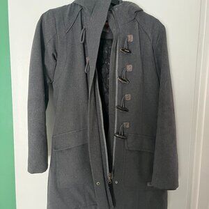 Merrell Women’s Parka Gray Toggle Select Warm+Dry Winter Coat Hooded S Sm